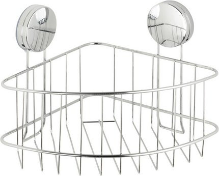 WENKO Eckablage aus Edelstahl in Silber glänzend, Breite: 26,5 cm, Tiefe: 19 cm - Bild 1