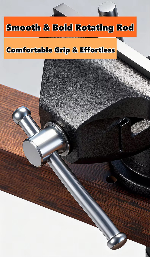 NIUXIANG Universeller Tischschraubstock mit 360 Grad drehbarer Basisklemme für Holzbearbeitung und Metallarbeiten - Bild 6