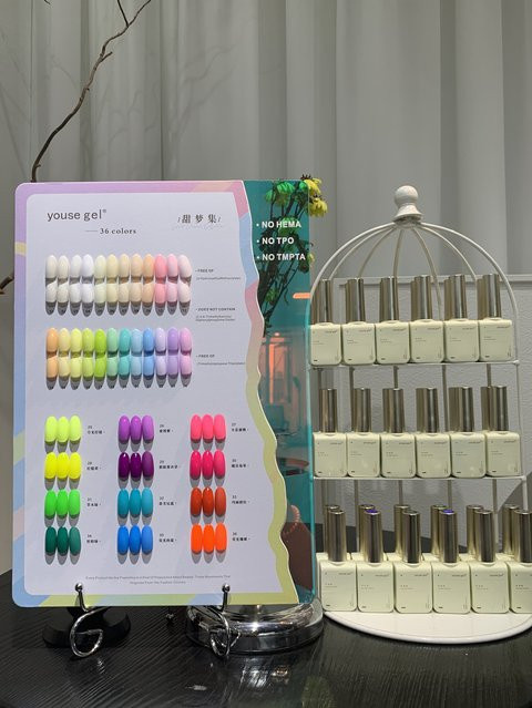 SJP Nagellack-Gel-Set, 36 Farben, fluoreszierend, glänzend, Unisex - Bild 1