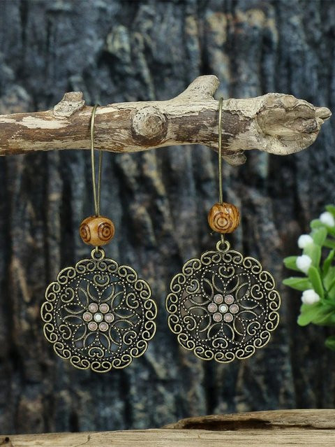 Lucky Star Jewelry Ohrringe, Messing, Türkis, Zirkonia, Damen, Vintage - Bild 1