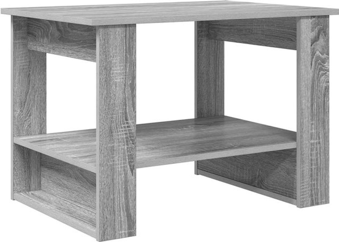 Modern minimalistischer Couchtisch vidaXL aus Holzwerkstoff in Grau, B/T/H: 72 x 50 x 50 cm - Bild 1