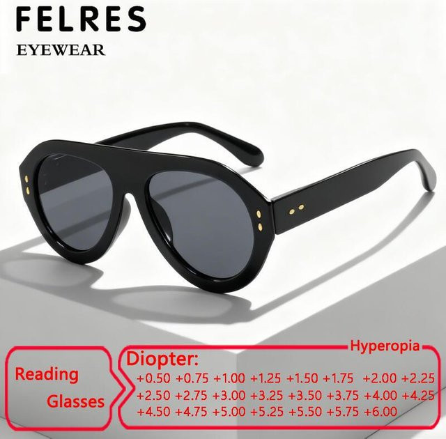 FELRES Sonnenbrille Aviator, Unisex, Vollrand, Plastic, Oval - Bild 1