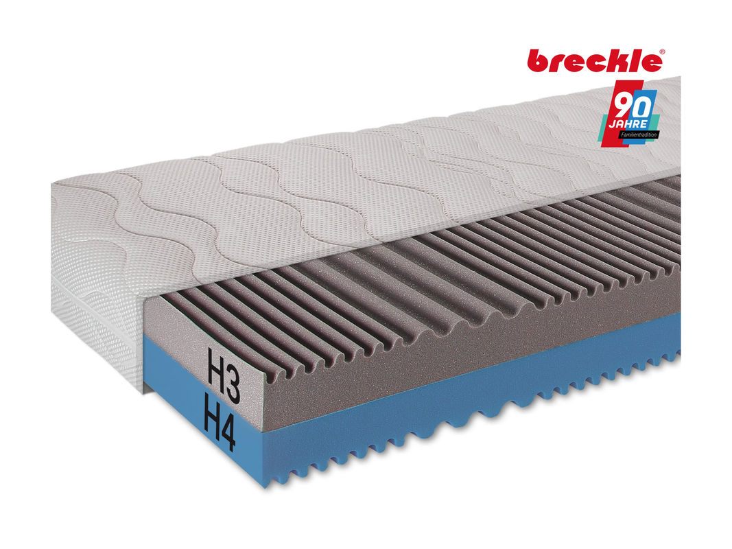 BRECKLE 7-Zonen-Kaltschaum-Matratze Duo Plus mit abnehmbarem Bezug, B/T: 90 x 200 cm - Bild 2