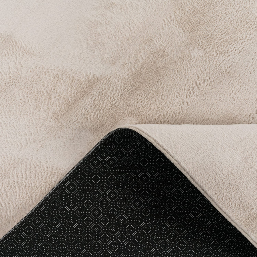 Flauschiger Teppich Solina in Creme/Beige, B x L: 140 x 200 cm - Bild 2