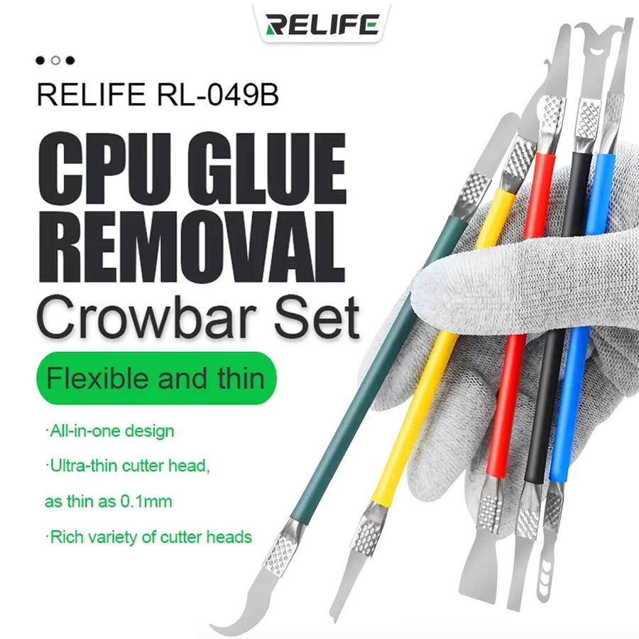 RELIFE RL-049B Multifunktions-Doppelkopf-Hebelwerkzeug zur Kleberentfernung und Demontage von Chips, Motherboards und CPUs - Bild 2