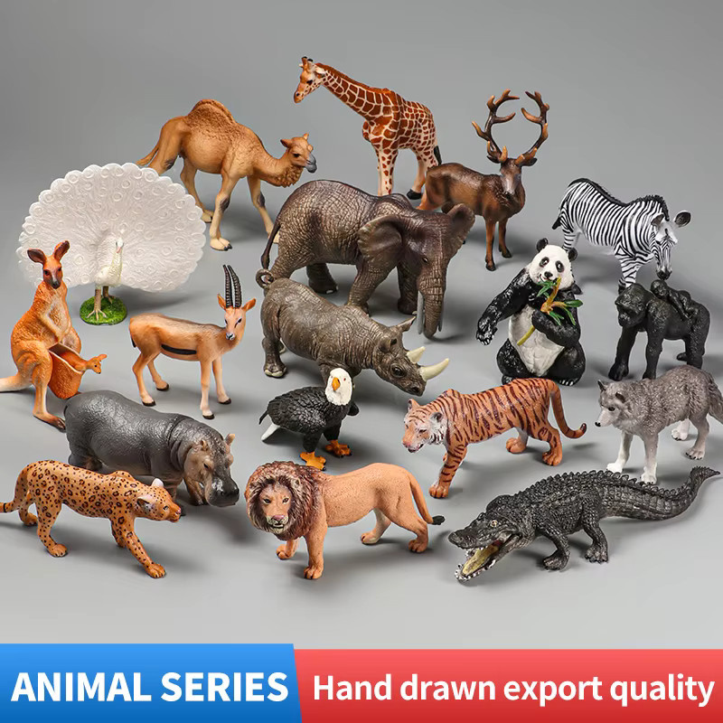 XIALIBAOMOWAN Wildtiere Modell Spielzeug Set, Actionfiguren, Miniatur Zoo Figuren - Bild 3