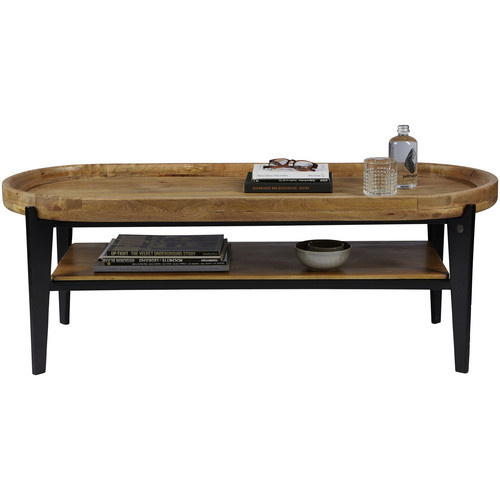 TOM TAILOR SIT Couchtisch aus Mangoholz und Metall in Beige, B: 120 cm, H: 40 cm - Bild 2