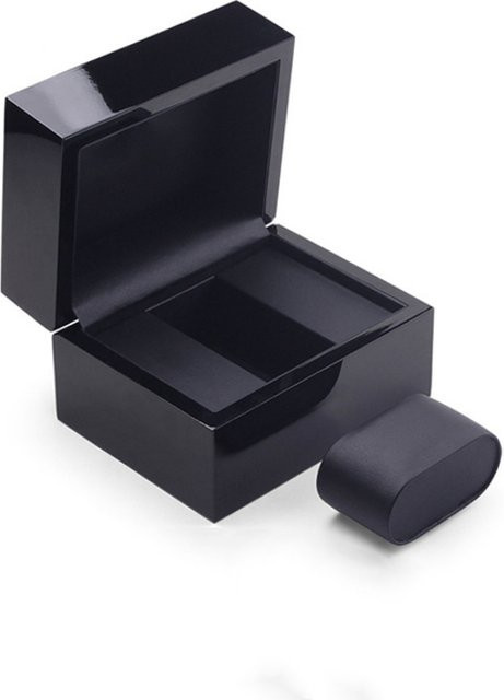DOKW Uhrenbox aus PU-Leder in Schwarz für Damen und Herren - Bild 1