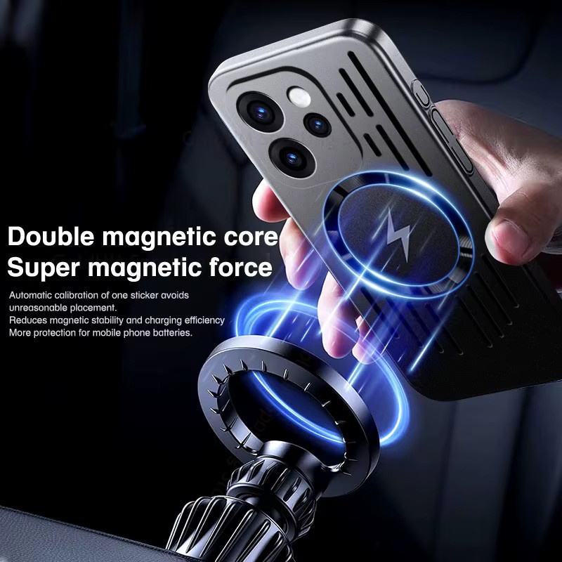 Ultradünne Ice-Touch Schutzhülle für Oppo Reno 15, Reno 14 Pro, Find X9 und Find X8 Pro mit MagSafe-Ladefunktion und Anti-Drop-Schutz in Silber - Bild 3