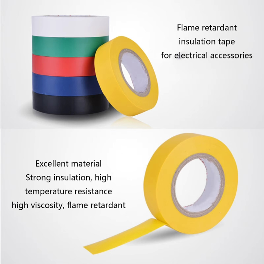 6 Stück professionelles Isolierband aus PVC in Schwarz, Breite: 15 mm, Breite: 8 mm - Bild 5