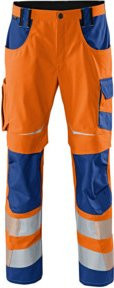 Kübler PSA Reflectiq Arbeitshose 2207 in Warnorange und Königsblau mit Cordura - Bild 1