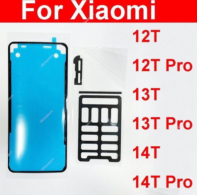 Xiaomi Ersatzteil-Set für 12T 13T 14T Pro mit Kleber für Batteriegehäuse, LCD-Bildschirm und Rückkamera - Bild 1