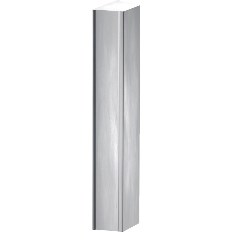 ZacAlu Nutenstein-Vollmaterial für Aluminium-Zaunpfosten, Farbe: Silber, B/T/H: 7,3 x 7,3 x 20,0 cm - Bild 2