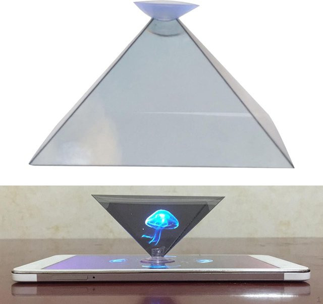 Holographisches 3D Display für dein Smartphone und Tablet, transparenter Hologramm-Projektor-Ständer von Hobbies mall - Bild 1