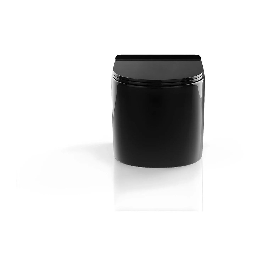Hänge-WC Javoine in Schwarz, Breite: 36 cm - Bild 2
