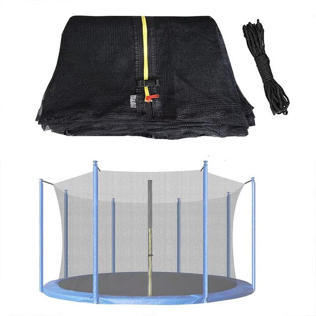 hufuch Trampolin Schutznetz, Nylon, black, Plüsch / Textil - Bild 1