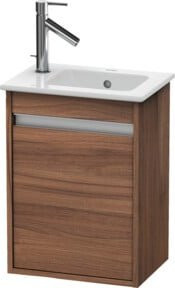 Duravit Waschtischunterschrank Ketho wandhängend, Farbe Nussbaum natur, B/T/H: 40 x 28,5 x 55 cm - Bild 1