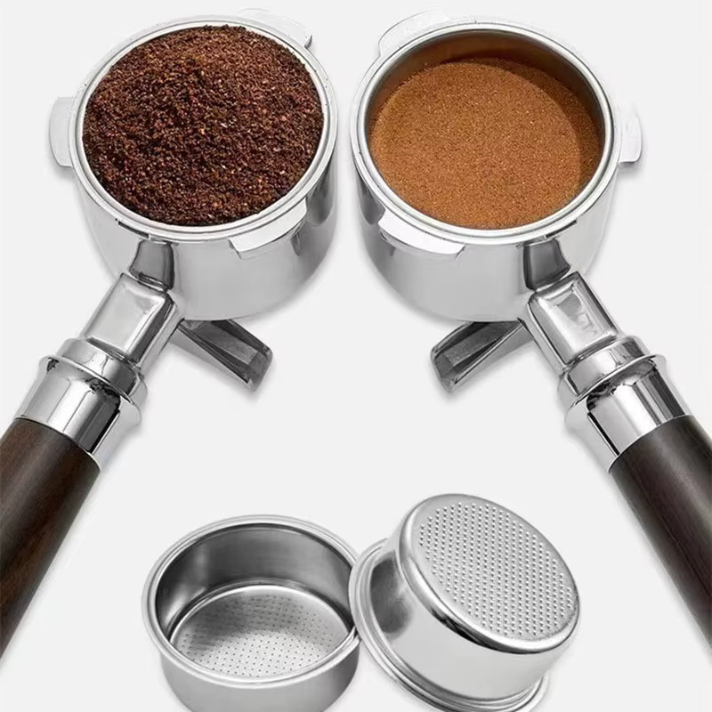 Delonghi Edelstahl-Siebträger mit 3 Ohren für Dedica EC680/685 Kaffeemaschinen, Silber, 51 mm - Bild 3