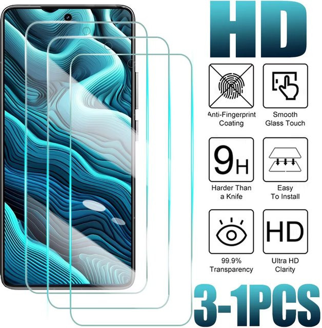 Xiaomi Schutzglas aus gehärtetem Glas für Poco M7 Pro M6 Pro M5 C65 C85 C61 F5 F4 C71 C75 X5 Pro X3 NFC Pro M5s M6 Plus transparent - Bild 1