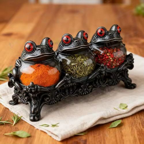 Witchy Frog Apotheker-Gewürzdosen Frosch-Design - Bild 3