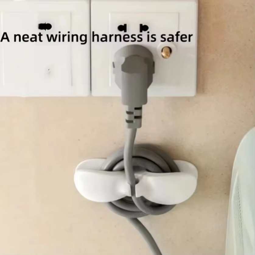 VIKEFON Kabel-Organizer-Clip in Schwarz zur Kabelmanagement-Halterung für Küchengeräte wie Heißluftfritteusen und Kaffeemaschinen - Bild 3