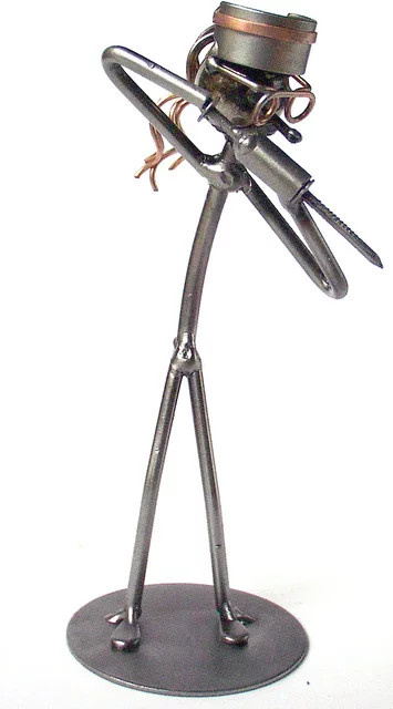 Schraubenmännchen Krankenschwester Wired Line von Hinz & Kunst aus Metall in Grau - Bild 1