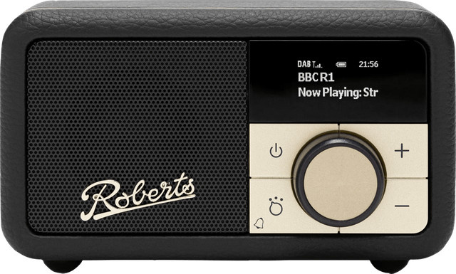 Roberts Revival Petite 2 DAB+ Radio in Schwarz mit Bluetooth, USB und Akku - Bild 1