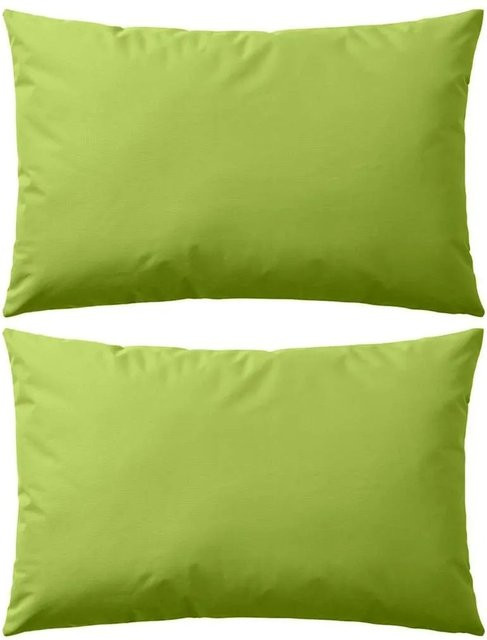 vidaXL Gartenkissen Set 2 Stück Apfelgrün B/H: 60 x 40 cm - Bild 1