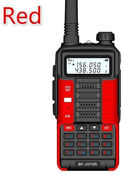 Baofeng UV-10R Dual Band Walkie-Talkie Set, 2er-Pack, Rot, mit USB-Ladefunktion - Bild 1