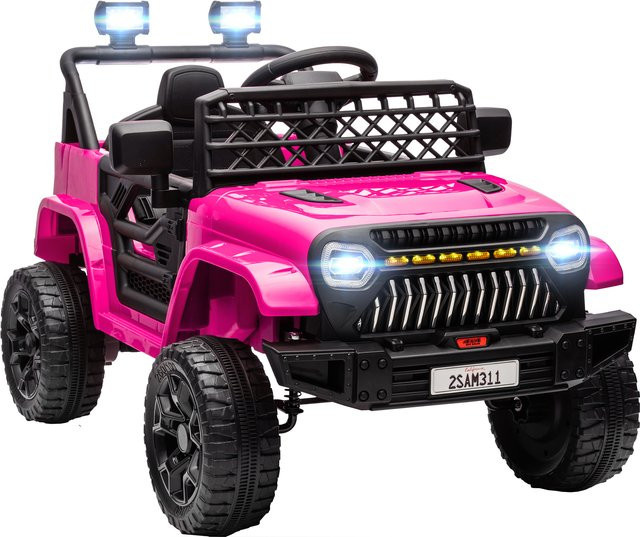 Aosom Kinder Elektroauto, Rosa, mit Fernbedienung, ab 3 Jahre - Bild 1