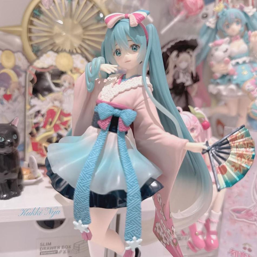 Yiran toy 1 Hatsune Miku Kimono Figur Kirschblüte PVC Modell 20cm - Bild 3