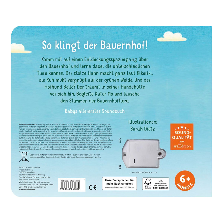 Hör mal, so klingt der Bauernhof, Soundbuch, arsEdition - Bild 2