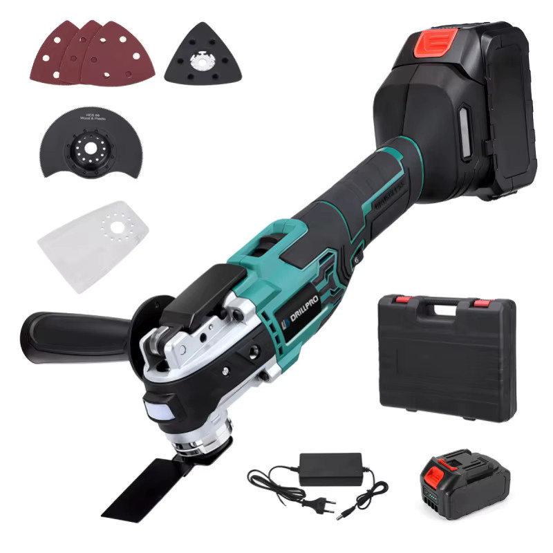 Drillpro Akkubürstenloser Oszillierender Multifunktions-Trimmer mit 20000 OPM und Schnellwechsel-System - Bild 7