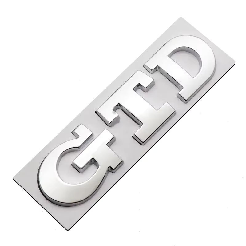 Volkswagen GTD Logo Emblem aus Metall in Silber für VW Golf MK2 MK4 MK5 MK6 MK7 - Bild 4