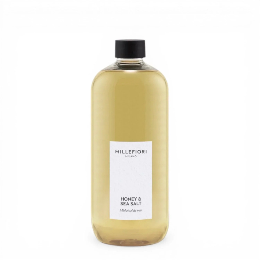 Millefiori Milano Refill Honig & Meersalz mit blumigem, holzigem und amberartigem Duft, 500 ml - Bild 1