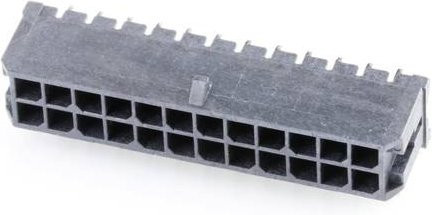 Molex Einbau-Stiftleiste Standard 430452423 in Schwarz und Gold - Bild 1