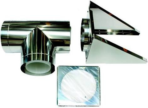 Vaillant Aussenluftdurchlass mit Gitter aus Edelstahl in Silber - Bild 1