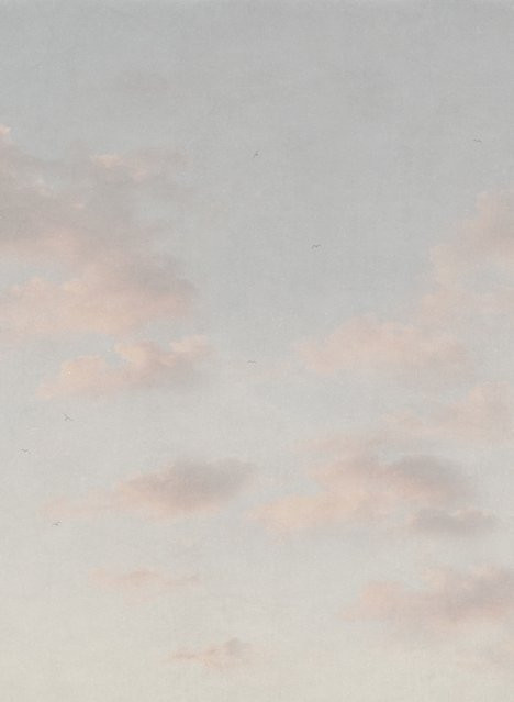 Sandberg Mural Moln Tapete Wolken Design in Misty Blue aus Vlies - Bild 1