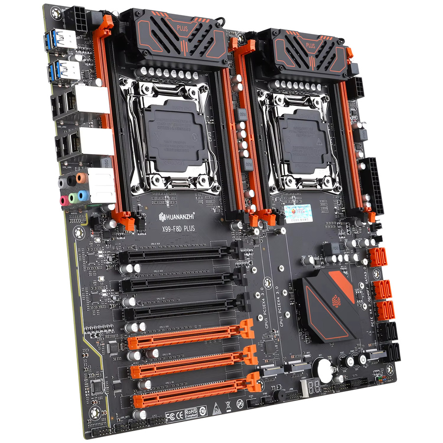 HUANANZHI X99 F8D PLUS Dual-CPU-Mainboard-Kit mit 16 GB DDR4 RECC Speicher und NVME/M.2 Unterstützung für LGA 2011-3 und Xeon E5 V3 V4 Prozessoren - Bild 3