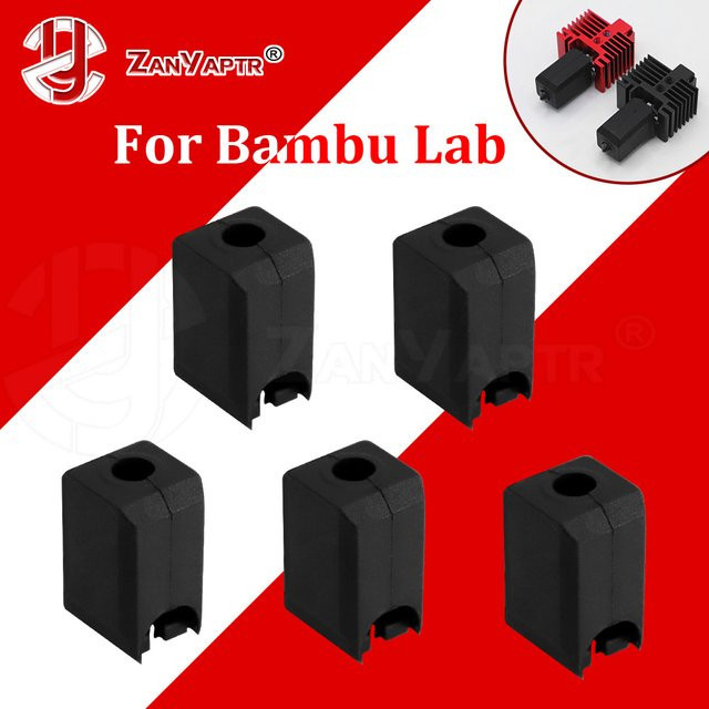 Bambu Lab Silikonsocken für Hotend und Extruder in Schwarz für X1, X1C, P1S und P1P - Bild 1
