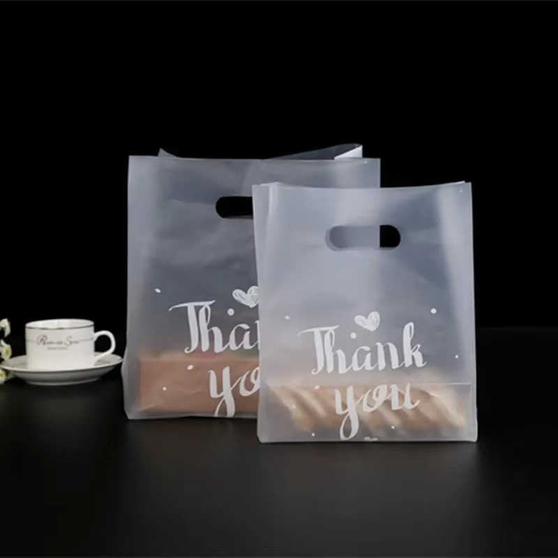 50 Stück transparente Dankeschön-Geschenktüten aus Kunststoff für Süßigkeiten, Kekse und Brot - Bild 3