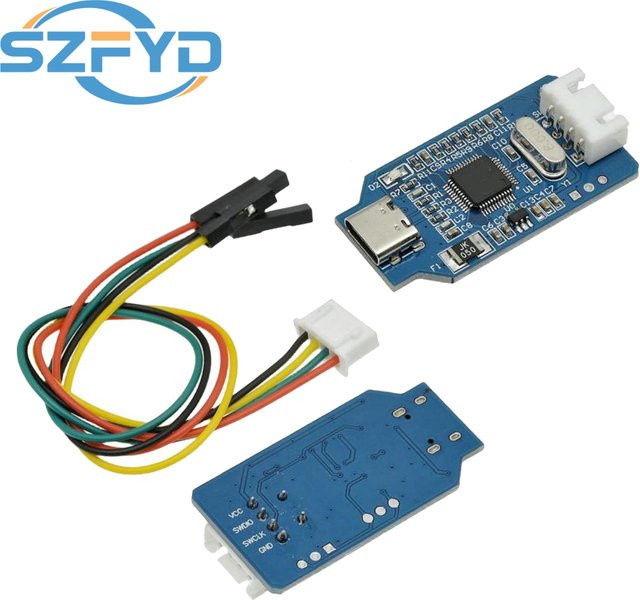 SZFYDOSH ST-Link V2 Emulator Debugger Programmer SWD für STM32 Cortex-M mit Micro-USB-Kabel und Dupont-Drähten in Multicolor - Bild 1