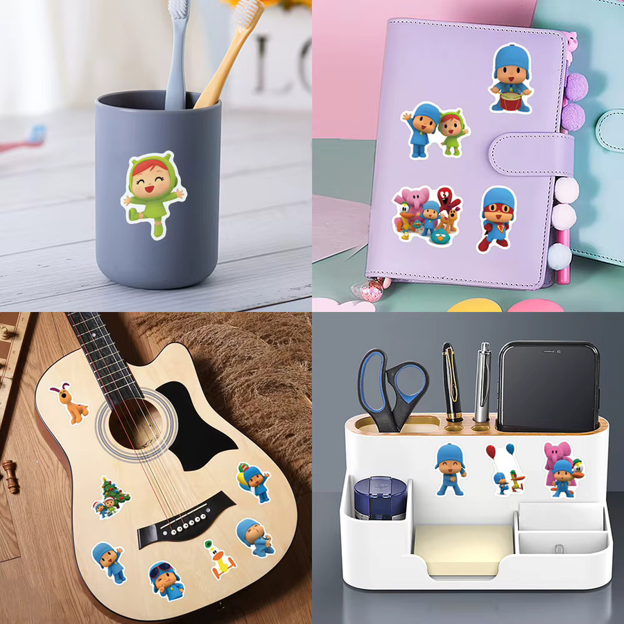 50 oder 100 Stück Pocoyo Cartoon Aufkleber in Multicolour für Laptop, Scrapbook und DIY-Projekte - Bild 4