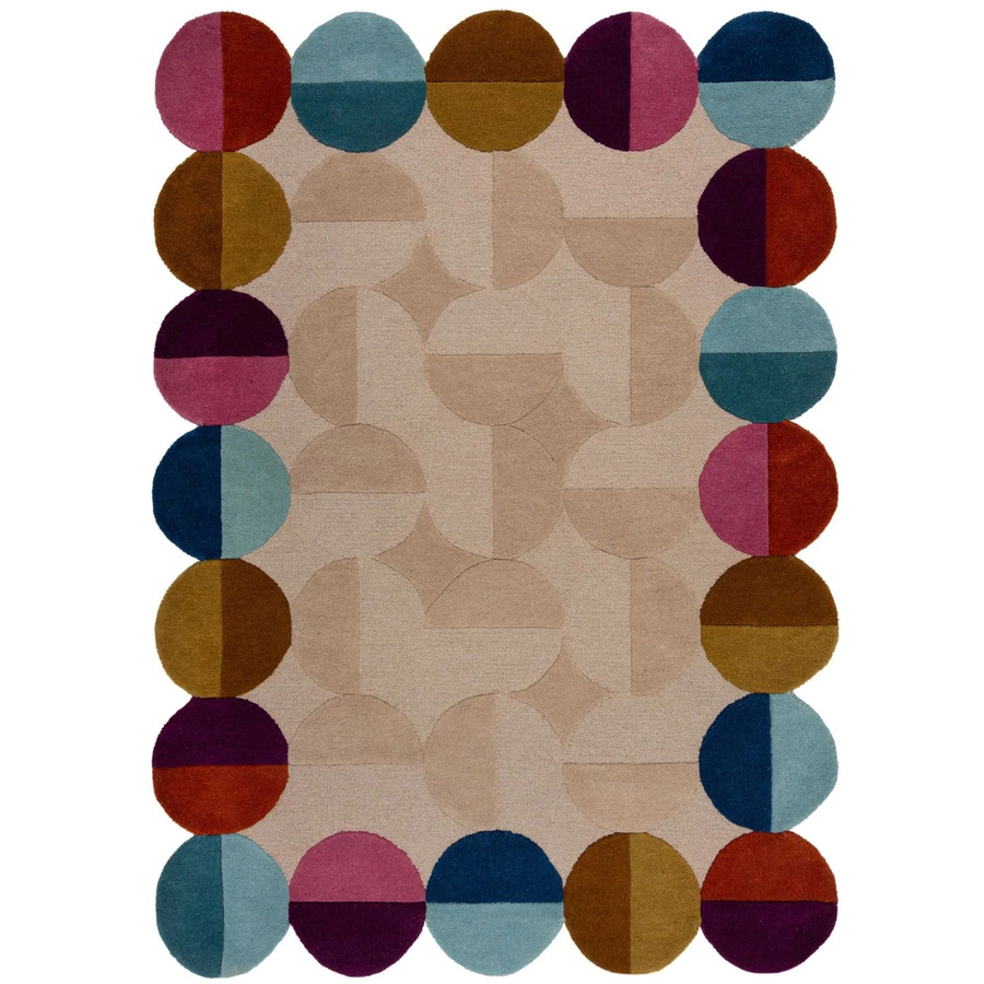 Flair Rugs Wollteppich Mia Textured in Mehrfarbig mit High-Low-Effekt, B x T: 120 x 170 cm - Bild 2