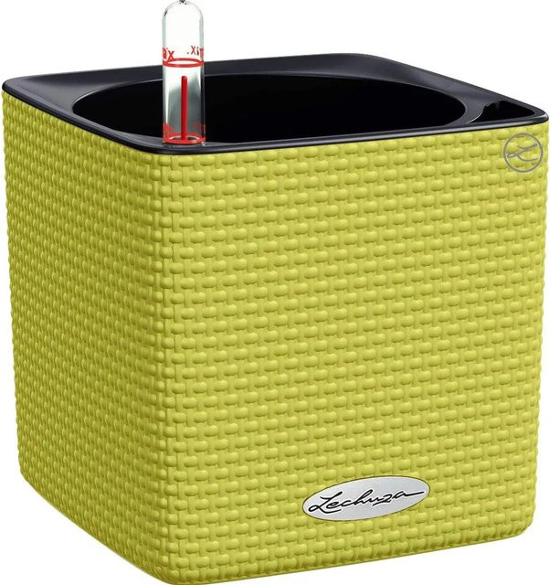 Lechuza Pflanzgefäß Cube Color Grün B/T/H: 14 x 14 x 14 cm - Bild 1