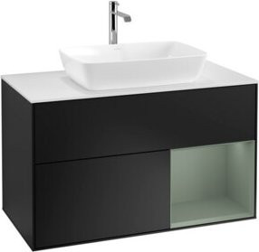 V&B Waschtischunterschrank Finion 100 in Weiß lackiert, B/T/H: 100 x 50,1 x 50,1 cm - Bild 1