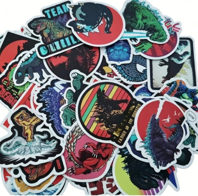 Bandai Dinosaurier-Monster-Graffiti-Aufkleber, 50 Stück - Bild 1