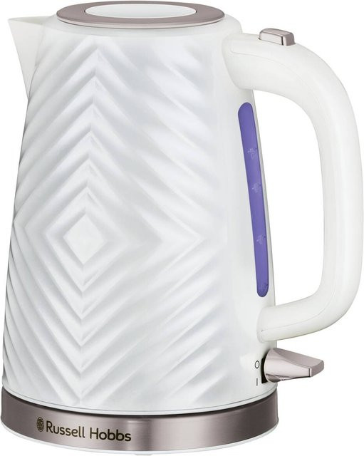Russell Hobbs Edelstahl-Wasserkocher 26381-70 in Weiß und Silber mit 1,7 l Volumen und Kalkfilter - Bild 1