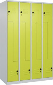 C+P Z-Spind Classic PLUS Spind mit 8 Fächern und Sicherheits-Drehriegel, Farbe Grau oder Grün, H x B x T: 185 x 120 x 50 cm - Bild 1