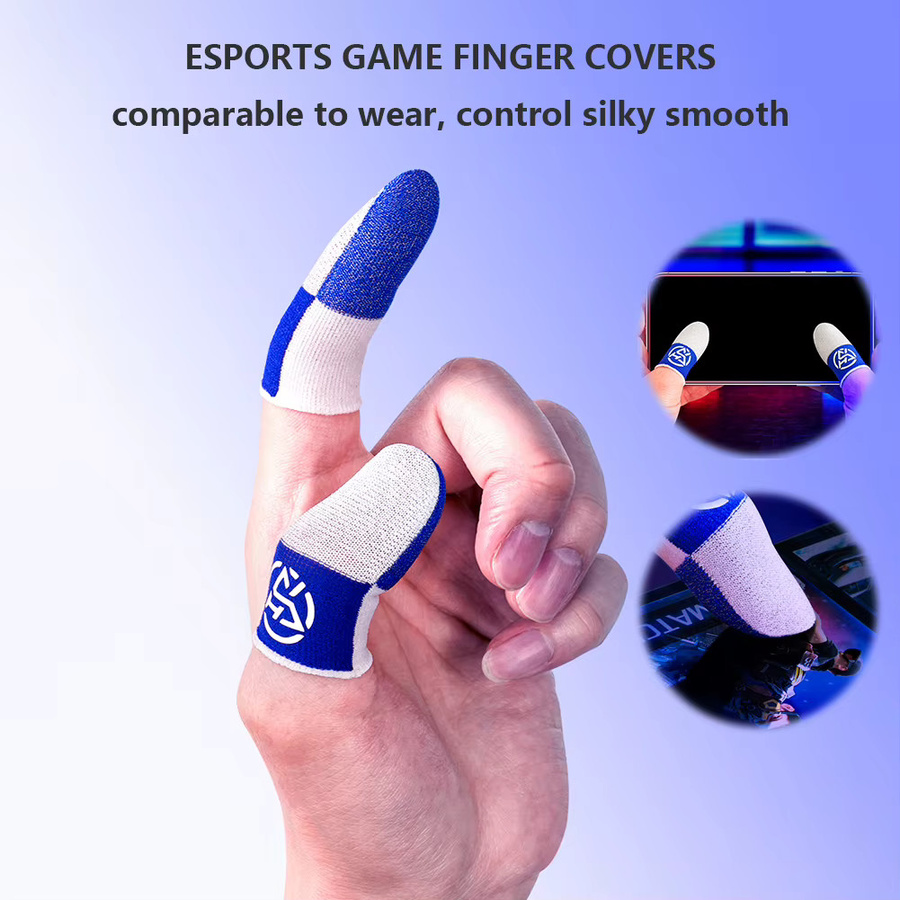 APWIKOGER Mobile Gaming Finger Sleeves in Grün, atmungsaktive und schweißfeste Daumenhandschuhe mit Nachtlicht-Funktion für PUBG und Action-Games - Bild 4